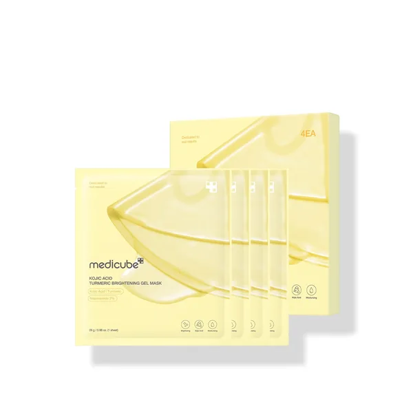 Kojic Acid Turmeric Brightening Gel Mask Pack of 4 by Medicube — wholesale UAE