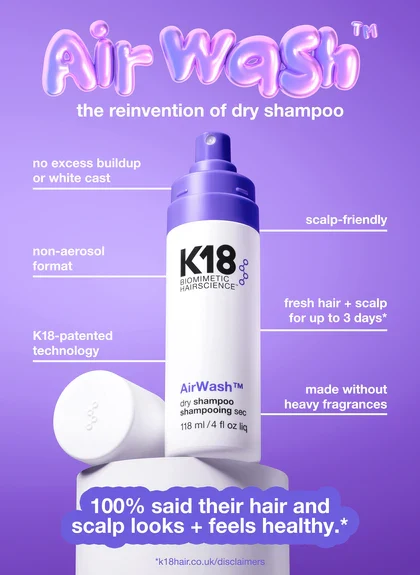 Airwash Dry Shampoo 118ml — K18 wholesale UAE