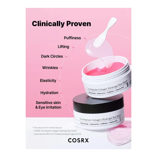 The Peptide Collagen Hydrogel Eye Patch Pack of 60 by Cosrx — wholesale Dubai